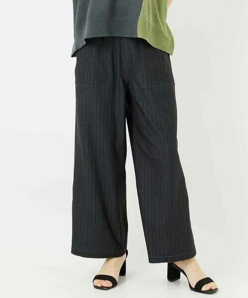 Maison de CINQ / メゾン ドゥ サンク その他パンツ | [リバーシブル]デジタル幾何デニムプリントパンツ | 詳細7