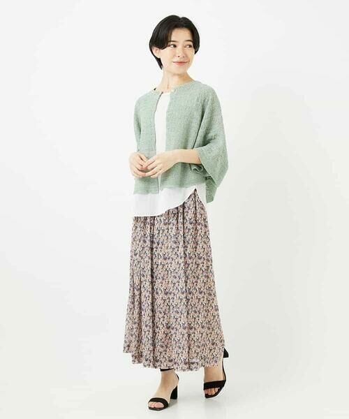 Maison de CINQ / メゾン ドゥ サンク カーディガン・ボレロ | ケープ風ニットカーディガン | 詳細24