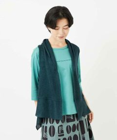 Maison de CINQ / メゾン ドゥ サンク ベスト | [人気デザイン/日本製]リネンニットジレ