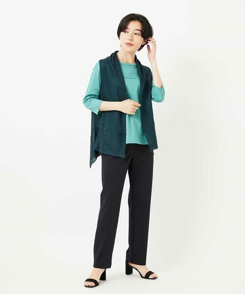 Maison de CINQ / メゾン ドゥ サンク ベスト | [人気デザイン/日本製]リネンニットジレ | 詳細11