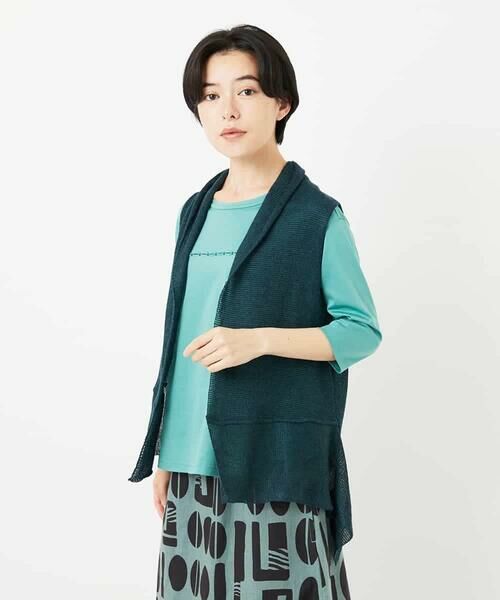 Maison de CINQ / メゾン ドゥ サンク ベスト | [人気デザイン/日本製]リネンニットジレ | 詳細23