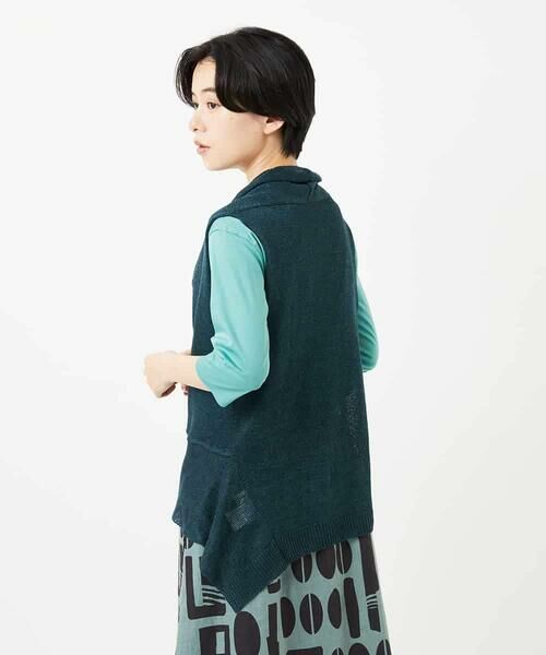 Maison de CINQ / メゾン ドゥ サンク ベスト | [人気デザイン/日本製]リネンニットジレ | 詳細24