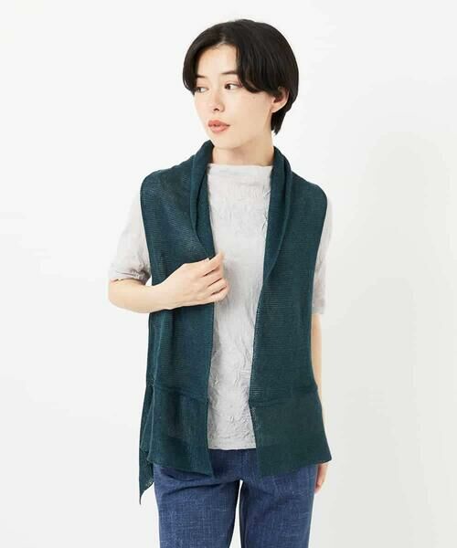 Maison de CINQ / メゾン ドゥ サンク ベスト | [人気デザイン/日本製]リネンニットジレ | 詳細28