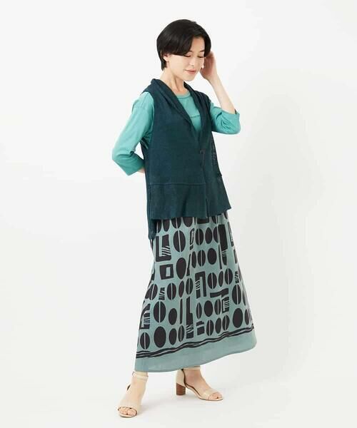 Maison de CINQ / メゾン ドゥ サンク ベスト | [人気デザイン/日本製]リネンニットジレ | 詳細7