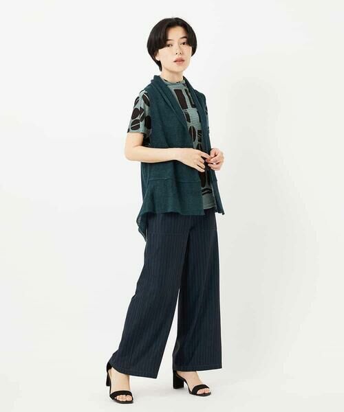 Maison de CINQ / メゾン ドゥ サンク ベスト | [人気デザイン/日本製]リネンニットジレ | 詳細8