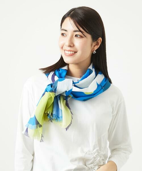 Maison de CINQ / メゾン ドゥ サンク マフラー・ショール・スヌード・ストール | イレギュラードットプリントストール | 詳細3