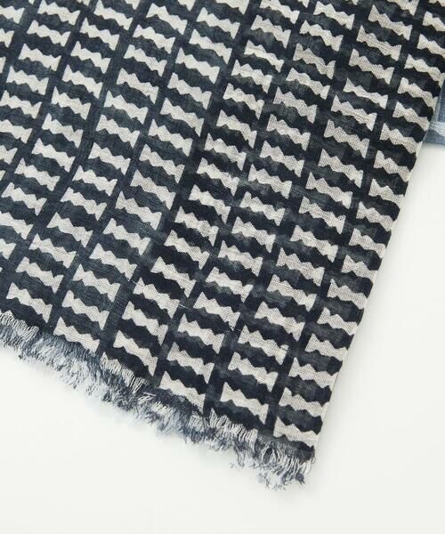 Maison de CINQ / メゾン ドゥ サンク マフラー・ショール・スヌード・ストール | ビーンズ幾何プリントストール | 詳細10