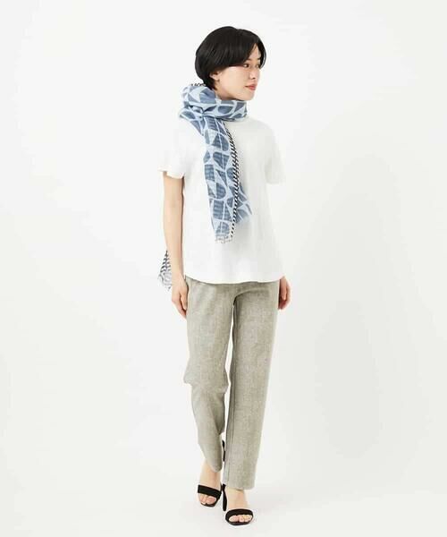 Maison de CINQ / メゾン ドゥ サンク マフラー・ショール・スヌード・ストール | ビーンズ幾何プリントストール | 詳細5