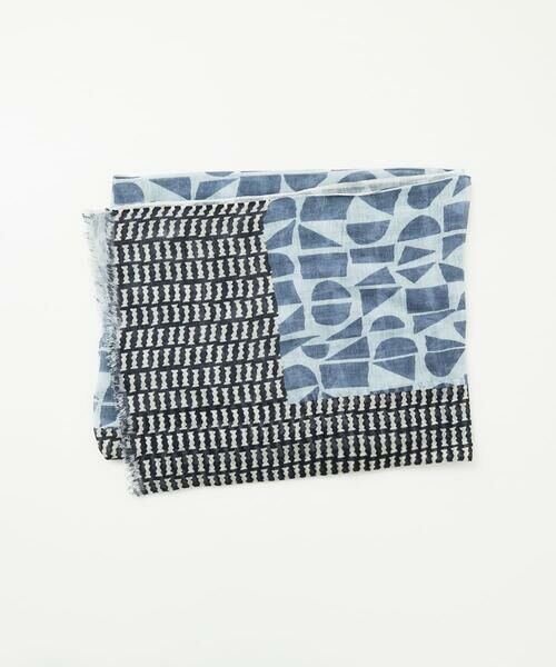 Maison de CINQ / メゾン ドゥ サンク マフラー・ショール・スヌード・ストール | ビーンズ幾何プリントストール | 詳細8