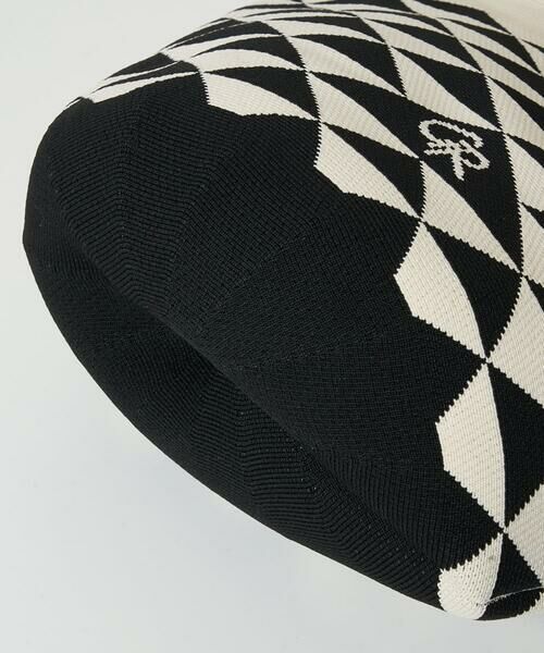 Maison de CINQ / メゾン ドゥ サンク トートバッグ | 幾何プリントニットバッグ | 詳細12