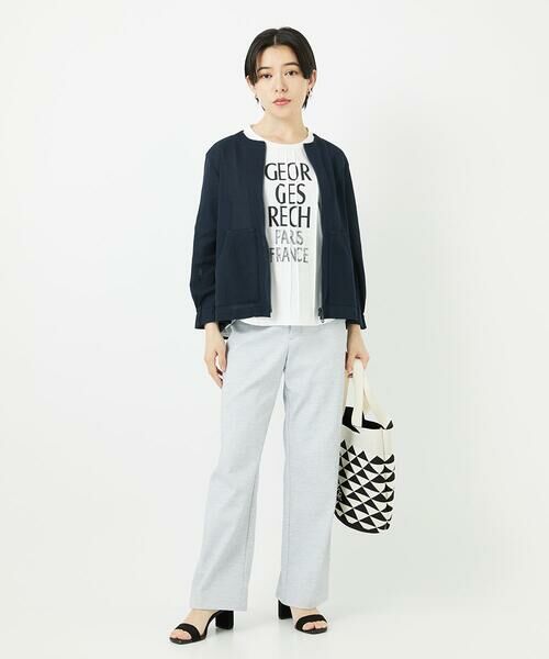 Maison de CINQ / メゾン ドゥ サンク トートバッグ | 幾何プリントニットバッグ | 詳細19