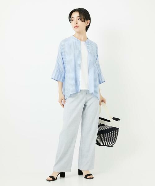 Maison de CINQ / メゾン ドゥ サンク トートバッグ | 幾何プリントニットバッグ | 詳細29