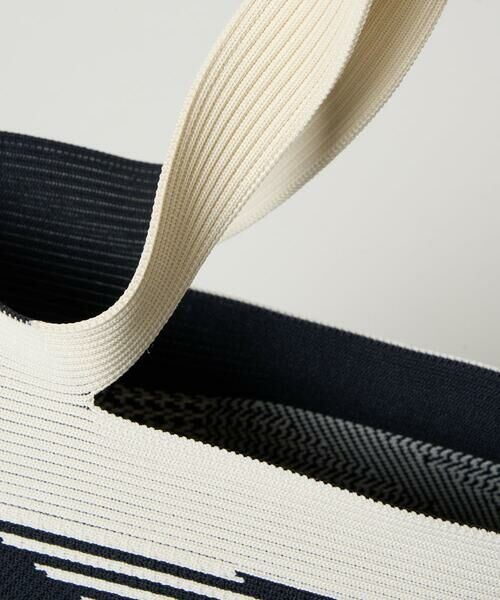 Maison de CINQ / メゾン ドゥ サンク トートバッグ | 幾何プリントニットバッグ | 詳細8