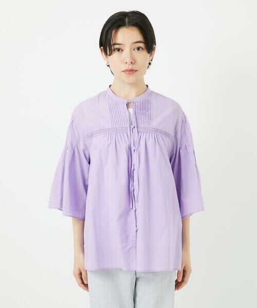 Maison de CINQ / メゾン ドゥ サンク シャツ・ブラウス | 60ローンフレアスリーブレースブラウス | 詳細2