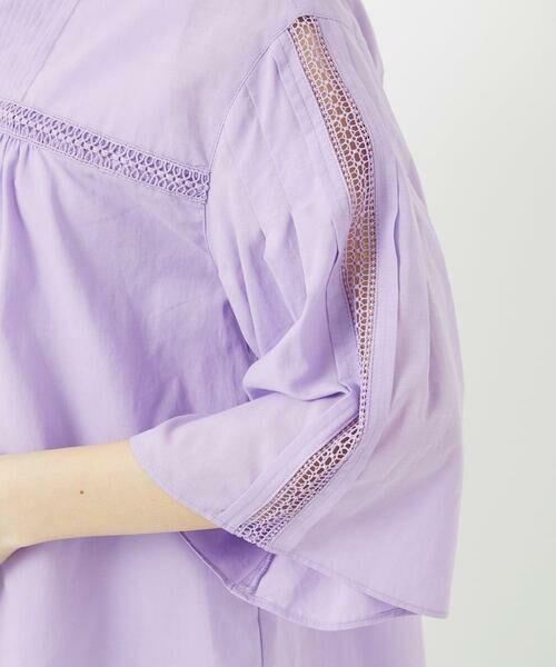 Maison de CINQ / メゾン ドゥ サンク シャツ・ブラウス | 60ローンフレアスリーブレースブラウス | 詳細6