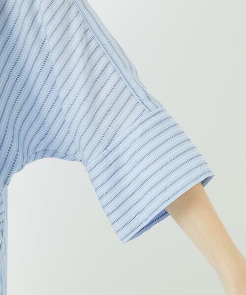 Maison de CINQ / メゾン ドゥ サンク シャツ・ブラウス | [吸湿速乾性/通気性] [日本製]バンドカラードルマンスリーブブラウス | 詳細10