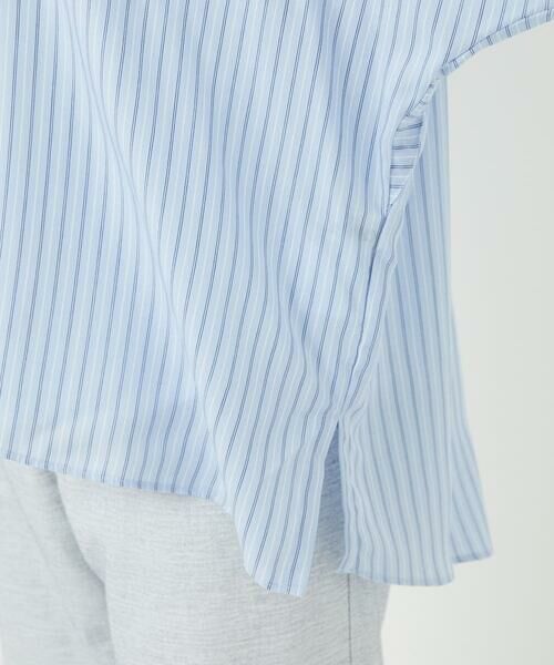 Maison de CINQ / メゾン ドゥ サンク シャツ・ブラウス | [吸湿速乾性/通気性] [日本製]バンドカラードルマンスリーブブラウス | 詳細11