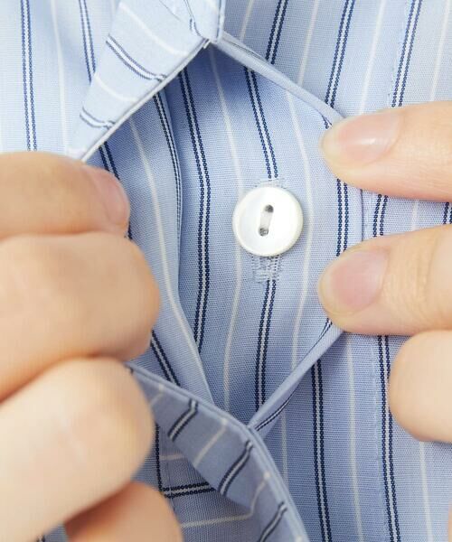 Maison de CINQ / メゾン ドゥ サンク シャツ・ブラウス | [吸湿速乾性/通気性] [日本製]バンドカラードルマンスリーブブラウス | 詳細13