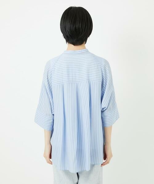 Maison de CINQ / メゾン ドゥ サンク シャツ・ブラウス | [吸湿速乾性/通気性] [日本製]バンドカラードルマンスリーブブラウス | 詳細8