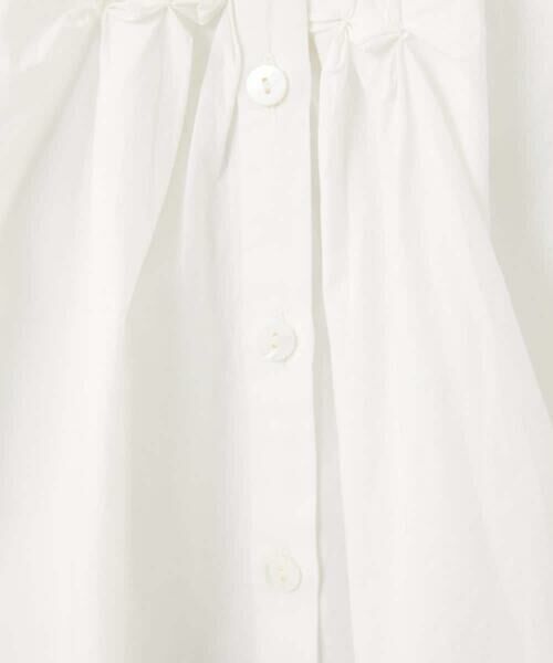 Maison de CINQ / メゾン ドゥ サンク シャツ・ブラウス | バンドカラーハンドスモッキング7分袖ブラウス | 詳細9