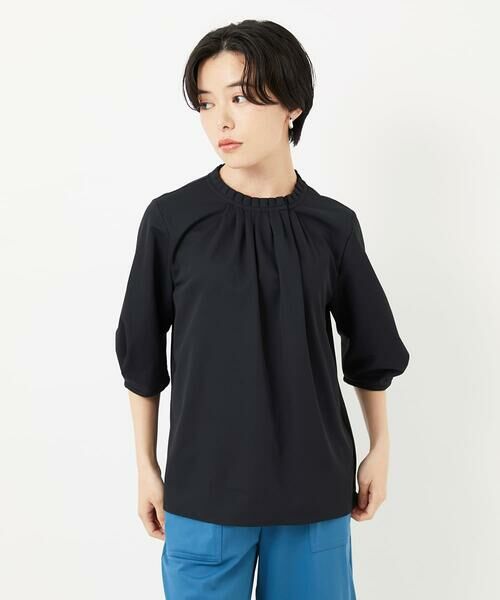 Maison de CINQ / メゾン ドゥ サンク シャツ・ブラウス | タックフリル襟ブラウソー | 詳細1