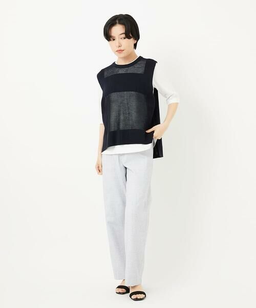 Maison de CINQ / メゾン ドゥ サンク ベスト | [新色追加]バックスリットメッシュニットベスト | 詳細15
