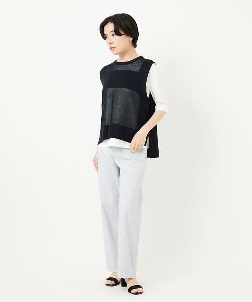 Maison de CINQ / メゾン ドゥ サンク ベスト | [新色追加]バックスリットメッシュニットベスト | 詳細16