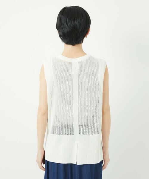 Maison de CINQ / メゾン ドゥ サンク ベスト | [新色追加]バックスリットメッシュニットベスト | 詳細5