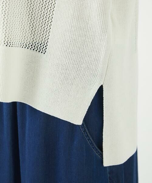 Maison de CINQ / メゾン ドゥ サンク ベスト | [新色追加]バックスリットメッシュニットベスト | 詳細8