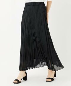 Maison de CINQ / メゾン ドゥ サンク ロング・マキシ丈スカート | [日本製]シアーランダムプリーツスカート