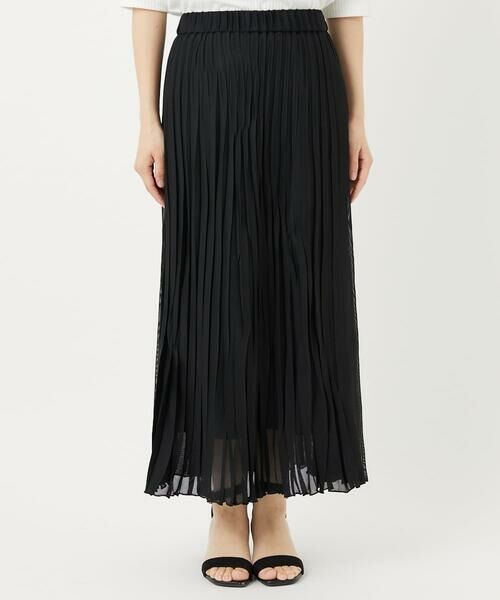Maison de CINQ / メゾン ドゥ サンク ロング・マキシ丈スカート | [日本製]シアーランダムプリーツスカート | 詳細2