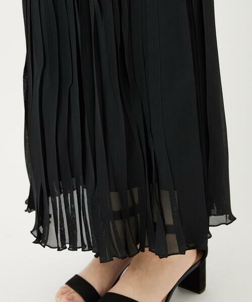 Maison de CINQ / メゾン ドゥ サンク ロング・マキシ丈スカート | [日本製]シアーランダムプリーツスカート | 詳細8