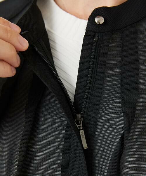 Maison de CINQ / メゾン ドゥ サンク ノーカラージャケット | シアーノーカラージャケット | 詳細11