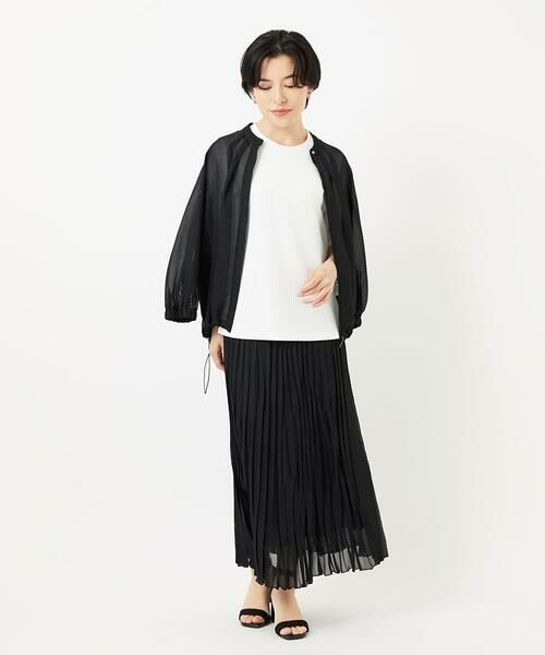 Maison de CINQ / メゾン ドゥ サンク ノーカラージャケット | シアーノーカラージャケット | 詳細14