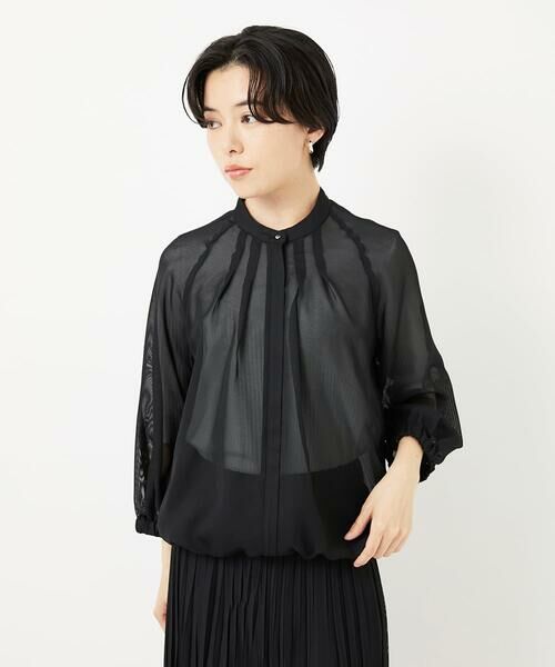 Maison de CINQ / メゾン ドゥ サンク ノーカラージャケット | シアーノーカラージャケット | 詳細2