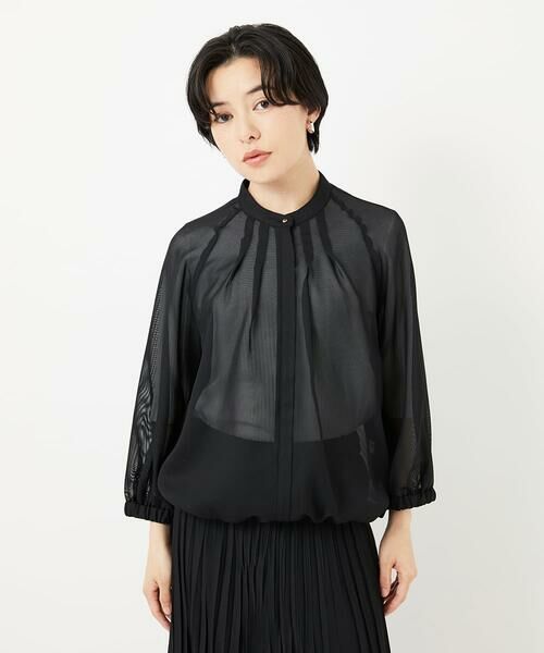 Maison de CINQ / メゾン ドゥ サンク ノーカラージャケット | シアーノーカラージャケット | 詳細3