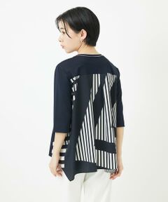 Maison de CINQ / メゾン ドゥ サンク カットソー | バックシャン幾何プリントカットソー