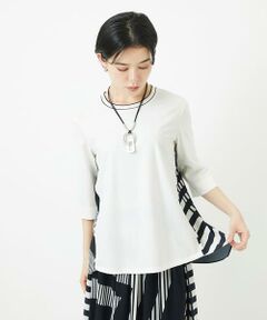 Maison de CINQ / メゾン ドゥ サンク カットソー | バックシャン幾何プリントカットソー