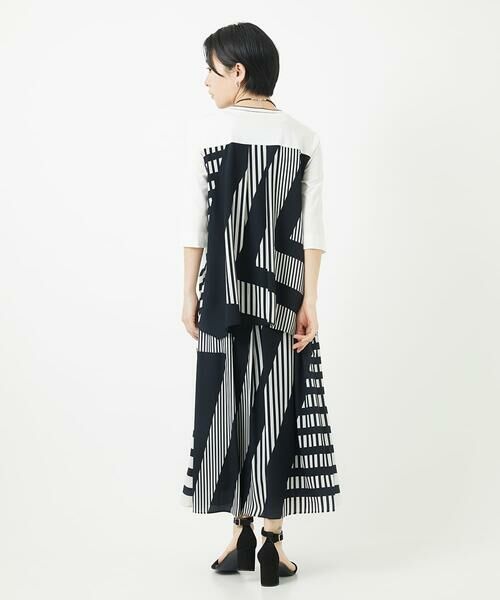 Maison de CINQ / メゾン ドゥ サンク カットソー | バックシャン幾何プリントカットソー | 詳細15