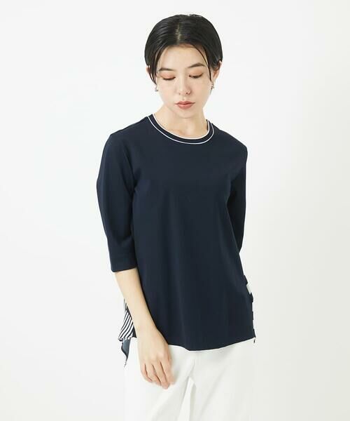 Maison de CINQ / メゾン ドゥ サンク カットソー | バックシャン幾何プリントカットソー | 詳細3