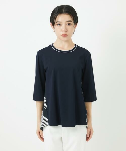 Maison de CINQ / メゾン ドゥ サンク カットソー | バックシャン幾何プリントカットソー | 詳細5