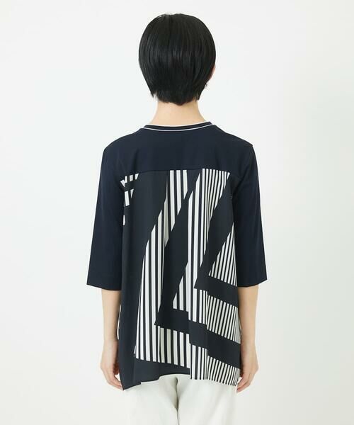 Maison de CINQ / メゾン ドゥ サンク カットソー | バックシャン幾何プリントカットソー | 詳細7
