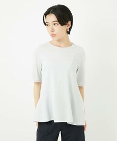 Maison de CINQ / メゾン ドゥ サンク カットソー | ピケストライプジャージーフレアカットソー