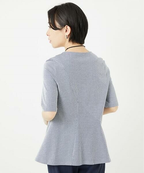 Maison de CINQ / メゾン ドゥ サンク カットソー | ピケストライプジャージーフレアカットソー | 詳細4