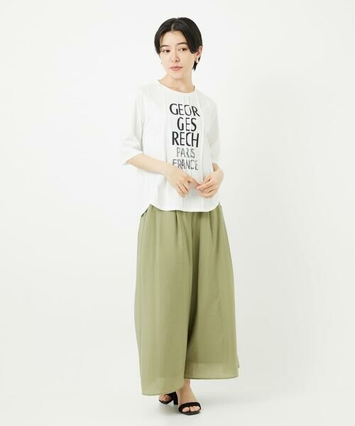 Maison de CINQ / メゾン ドゥ サンク カットソー | ピンタックロゴカットソー | 詳細16