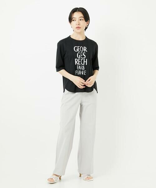 Maison de CINQ / メゾン ドゥ サンク カットソー | ピンタックロゴカットソー | 詳細18