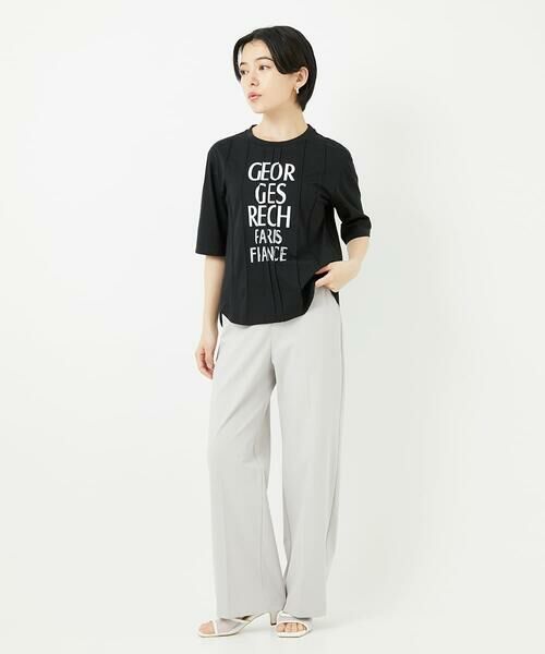 Maison de CINQ / メゾン ドゥ サンク カットソー | ピンタックロゴカットソー | 詳細19