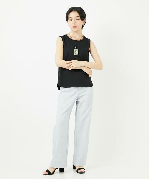 Maison de CINQ / メゾン ドゥ サンク タンクトップ | チュールシルケットタンクトップ | 詳細13