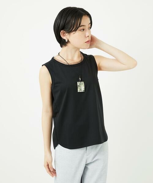 Maison de CINQ / メゾン ドゥ サンク タンクトップ | チュールシルケットタンクトップ | 詳細2