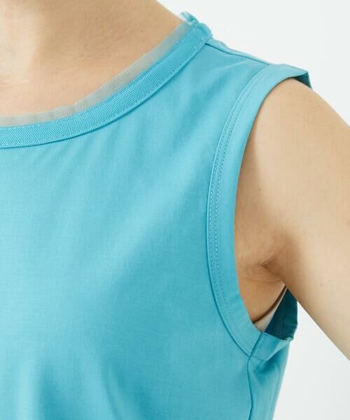 Maison de CINQ / メゾン ドゥ サンク タンクトップ | チュールシルケットタンクトップ | 詳細8